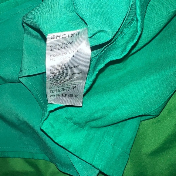 Sheike Elegant Green Dress with Bow Detail size 10 - Picture 8 of 12